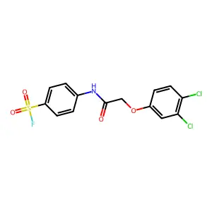 4-[[2-(3,4-Dichlorophenoxy)acetyl]amino]benzenesulfonyl fluoride structure