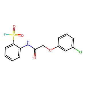 2-(2-(3-Chlorophenoxy)acetamido)benzene-1-sulfonyl fluoride structure