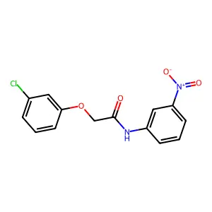 2-(3-chlorophenoxy)-N-(3-nitrophenyl)acetamide structure