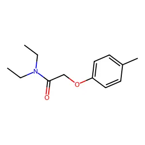 N,N-diethyl-2-(4-methylphenoxy)acetamide structure