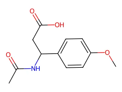 3-acetamido-3-(4-methoxyphenyl)propanoic Acid structure