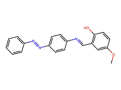 4-Methoxy-2-({[4-(phenyldiazenyl)phenyl]imino}methyl)phenol structure