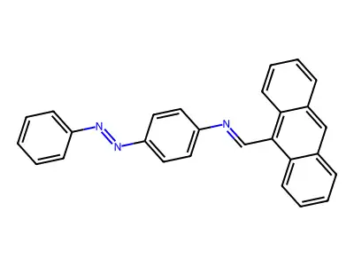 N-(9-anthrylmethylene)-4-(phenyldiazenyl)aniline structure