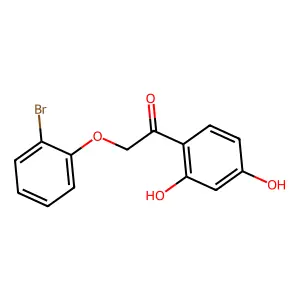 2-(2-Bromophenoxy)-1-(2,4-dihydroxyphenyl)ethanone structure