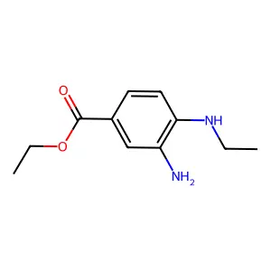 Ethyl 3-amino-4-(ethylamino)benzoate structure