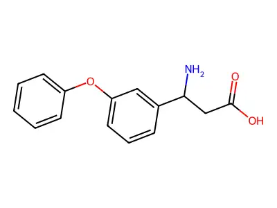 beta-Amino-3-phenoxy-benzenepropanoic acid structure