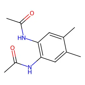 N-(2-乙酰氨基-4,5-二甲基苯基)乙酰胺 structure