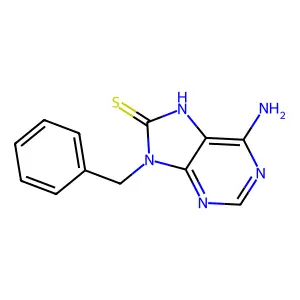 6-Amino-9-benzyl-9H-purine-8-thiol structure
