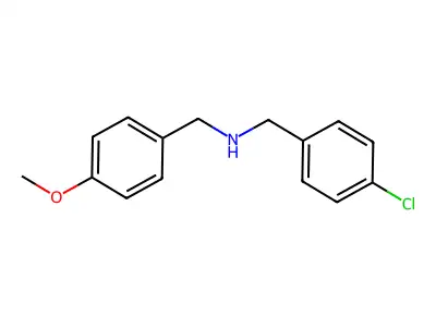 N-(4-Chlorobenzyl)(4-methoxyphenyl)methanamine structure