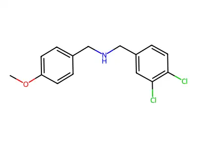 N-(3,4-dichlorobenzyl)-N-(4-methoxybenzyl)amine structure