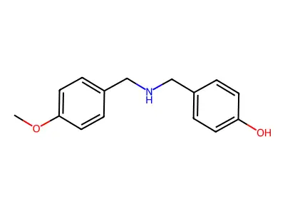 4-[[(4-Methoxyphenyl)methylamino]methyl]phenol structure