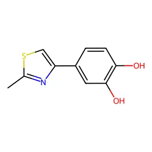 4-(2-Methyl-1,3-thiazol-4-yl)benzene-1,2-diol structure