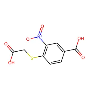 4-[(Carboxymethyl)sulfanyl]-3-nitrobenzoic acid structure