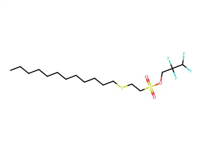 2,2,3,3-Tetrafluoropropyl 2-(dodecylsulfanyl)ethanesulfonate structure