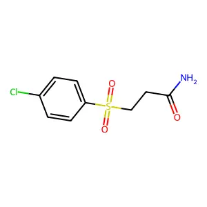Propanamide, 3-[(4-chlorophenyl)sulfonyl]- structure
