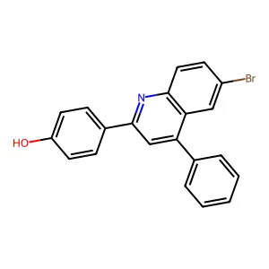 4-(6-Bromo-4-phenylquinolin-2-yl)phenol structure