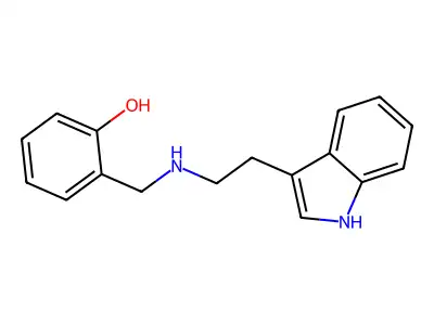 2-{[2-(1H-Indol-3-yl)-ethylamino]-methyl}-phenol structure