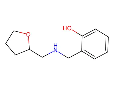 2-{[(Tetrahydro-furan-2-ylmethyl)-amino]-methyl}-phenol structure