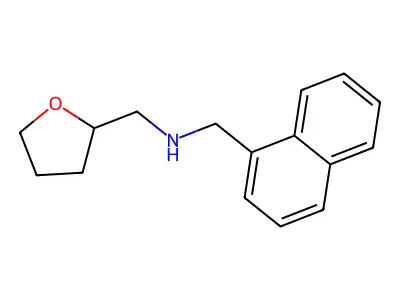 (Naphthylmethyl)(oxolan-2-ylmethyl)amine structure