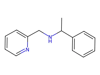 1-phenyl-N-(pyridin-2-ylmethyl)ethanamine structure