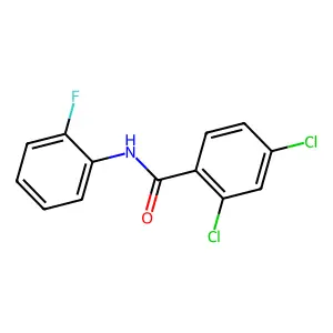 2,4-dichloro-N-(2-fluorophenyl)benzamide structure