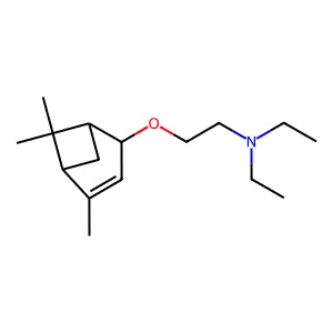 N,N-diethyl-2-[(4,6,6-trimethyl-2-bicyclo[3.1.1]hept-3-enyl)oxy]ethanamine structure