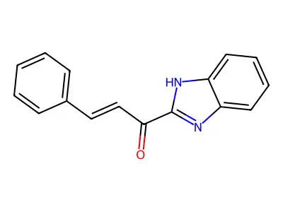 1-(1H-Benzimidazol-2-yl)-3-phenylprop-2-en-1-one structure