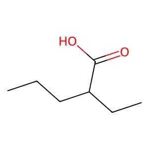 2-乙基戊酸 structure