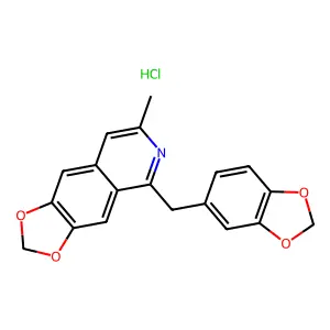 1,3-Dioxolo(4,5-g)isoquinoline, 7-methyl-5-piperonyl-, hydrochloride structure