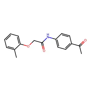 N-(4-乙酰基苯基)-2-(2-甲基苯氧基)乙酰胺 structure