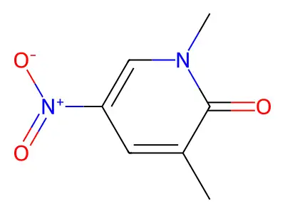 1,3-dimethyl-5-nitropyridin-2(1H)-one structure
