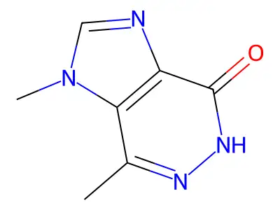 1,5-Dihydro-1,7-dimethyl-4H-imidazo[4,5-d]pyridazin-4-one structure