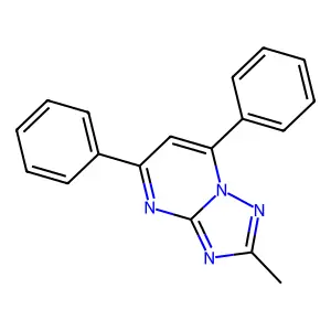 2-Methyl-5,7-diphenyl-[1,2,4]triazolo[1,5-a]pyrimidine structure