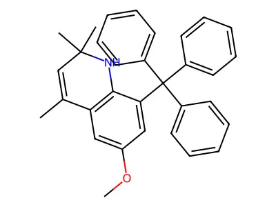 6-Methoxy-2,2,4-trimethyl-8-trityl-1,2-dihydroquinoline structure