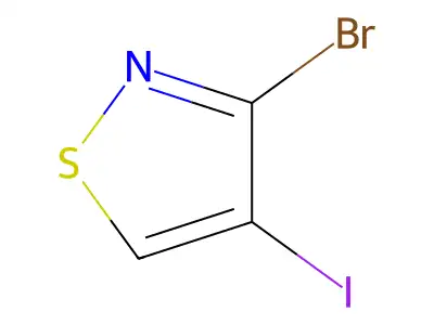 3-Bromo-4-iodo-1,2-thiazole structure