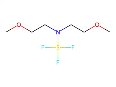 (Bis(2-methoxyethyl)amino)sulfur trifluoride structure