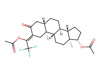 [(2Z,5S,8R,9S,10S,13S,14S,17S)-2-(1-acetyloxy-2,2,2-trifluor structure