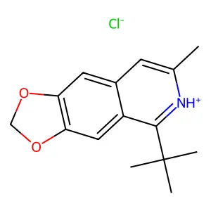 1,3-Dioxolo(4,5-g)isoquinoline, 5-tert-butyl-7-methyl-, hydrochloride structure