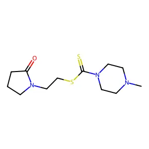 2-(2-Oxopyrrolidin-1-yl)ethyl 4-methylpiperazine-1-carbodithioate structure