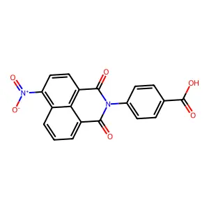 4-(6-Nitro-1,3-dioxo-1H,3H-benzo[de]isoquinolin-2-yl)-benzoic acid structure