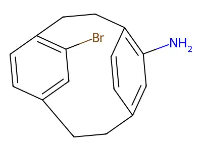 4(2)-Bromo-1,4(1,4)-dibenzenacyclohexaphan-1(2)-amine structure