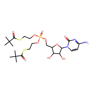 Bis(tBuSATE)Ara-C-MP structure