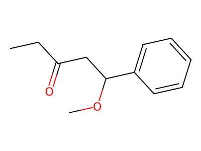 3-Pentanone, 1-methoxy-1-phenyl- structure