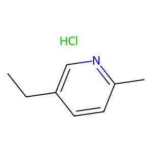 Pyridine, 5-ethyl-2-methyl-, hydrochloride (1:1) structure