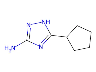 5-cyclopentyl-4H-1,2,4-triazol-3-amine structure