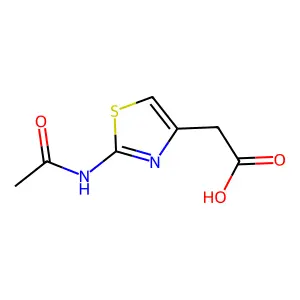 (2-Acetylamino-thiazol-4-yl)-acetic acid structure