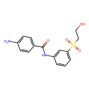 4-Amino-N-(3-(2-hydroxyethyl)sulfonylphenyl)benzamide structure