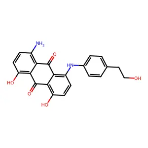 9,10-Anthracenedione, 1-amino-4,5-dihydroxy-8-[[4-(2-hydroxyethyl)phenyl]amino]- structure