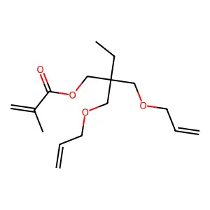 2-Propenoic acid, 2-methyl-, 2,2-bis[(2-propen-1-yloxy)methyl]butyl ester structure