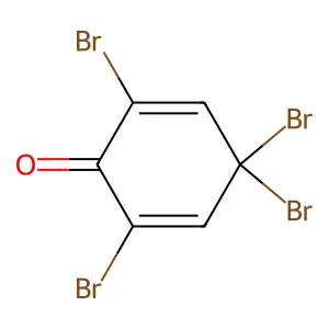 2,4,4,6-Tetrabromocyclohexa-2,5-dienone structure